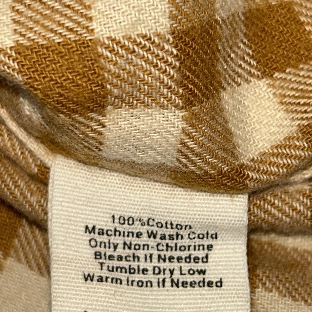 The Normal Brand Stephen Button Up Shirt In Honey Plaid Mens Size small - Picture 8 of 13